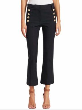 Derek Lam 10 Crosby Robertson Crop Flare Sailor Pants Quiet Luxury Women's 00
